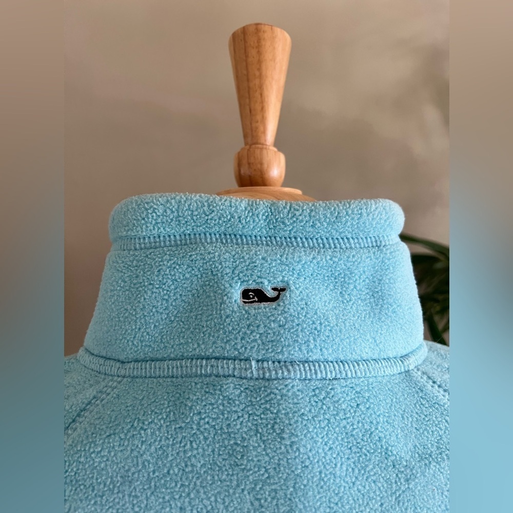 Martha’s Vineyards Vineyard Vines 1/2 Zip Fleece Pullover Sweater | Blue | S - Picture 5 of 7